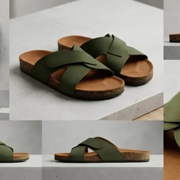Signature Cross-Strap Slipper | سليبر سيجنتشر الشيك المريح